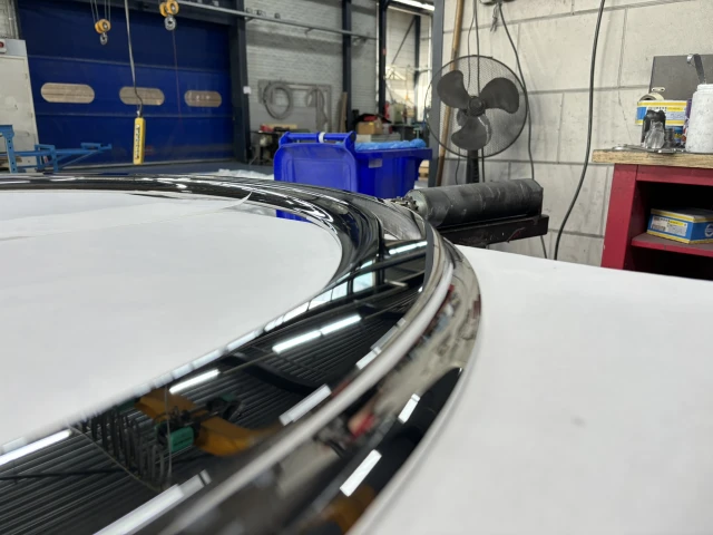 RVS firepit handmatig mirror polijsten