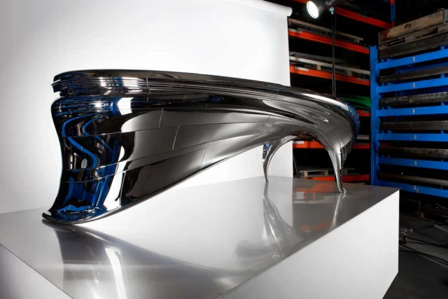 RVS tafel Mirror 8