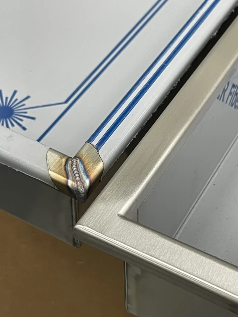 Lasnaden handmatig verwijderen RVS